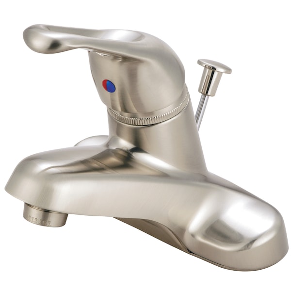 4" Centerset Bathroom Faucet, Brushed Nickel